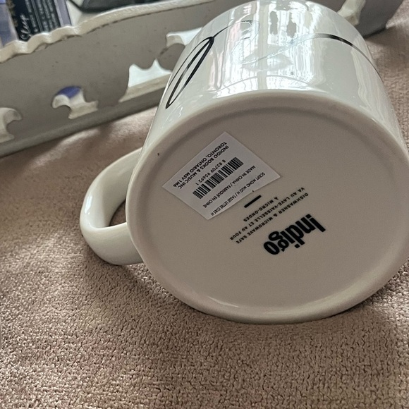 NWT Script Ceramic Mug with Letter/ Initial N - Picture 2 of 4